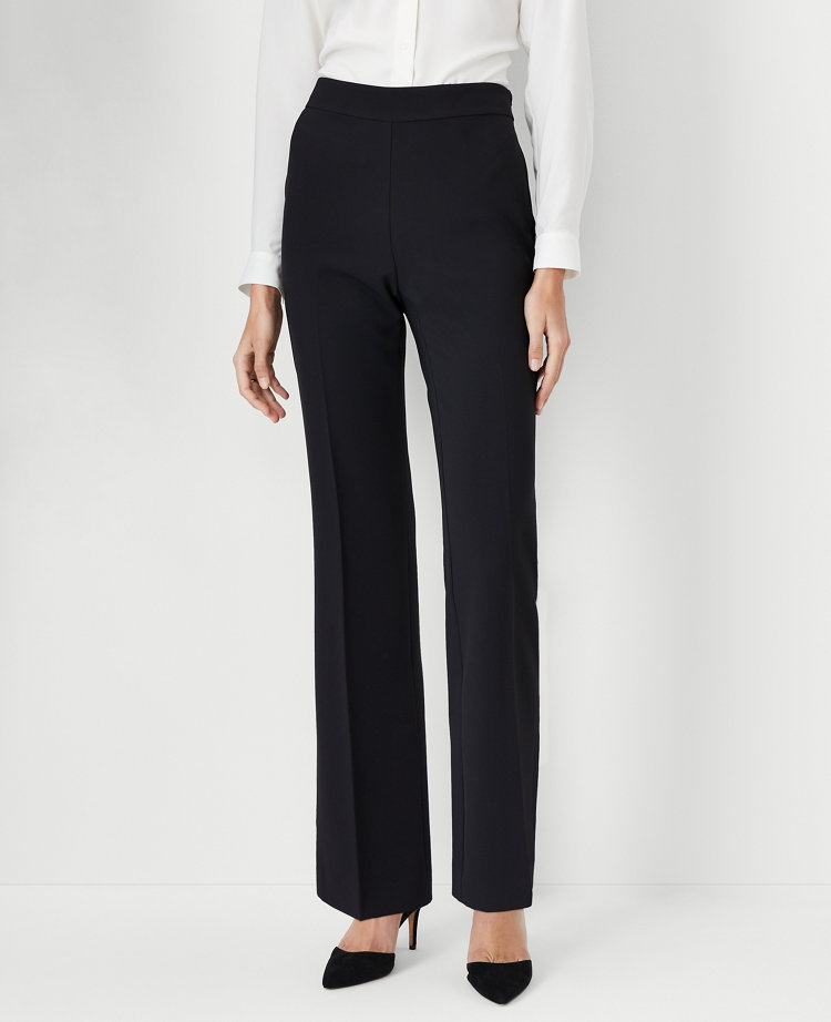 The Petite Side Zip Trouser in Fluid Crepe