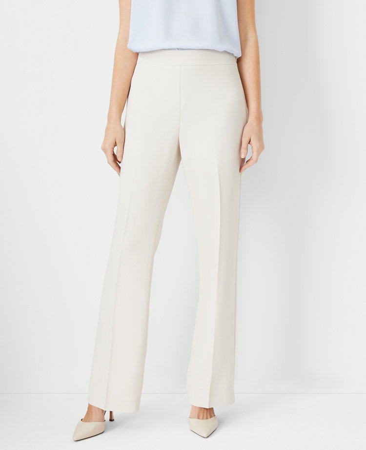 The Petite Side Zip Trouser in Fluid Crepe