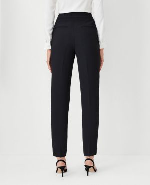 The Petite Side Zip Ankle Pant in Fluid Crepe – Curvy Fit