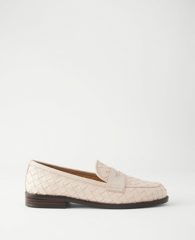 Woven Penny Loafers