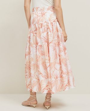 Floral Tiered Full Skirt