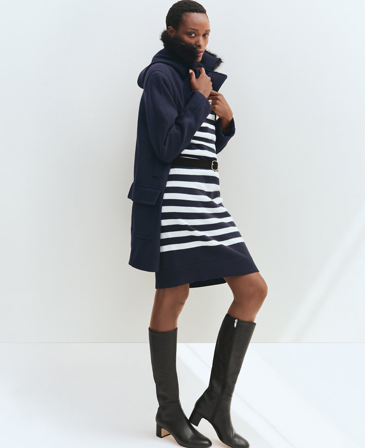 Weekend Collection Striped Sweater Dress