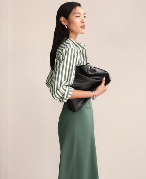 Drawstring Faux Leather Clutch