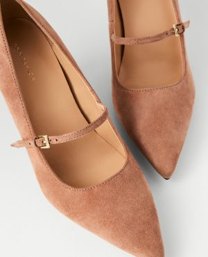 Suede Mary Jane Pump