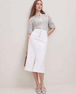 Weekend Collection Denim Midi Skirt