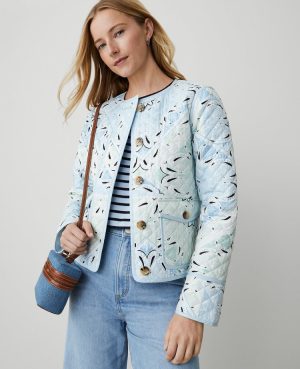 Petite Weekend Collection Paisley Quilted Jacket