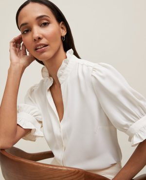 Ruffle Collar Shirt