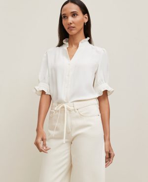 Ruffle Collar Shirt