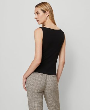 Draped Cowl Neck Top