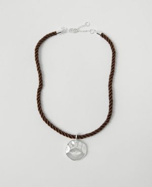 Metal Rope Pendant Necklace