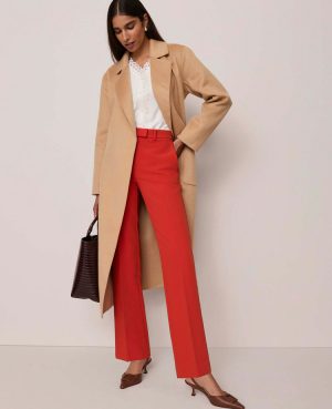 Belted Notch Collar Coat