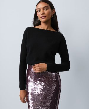 Cashmere Off-The-Shoulder Sweater