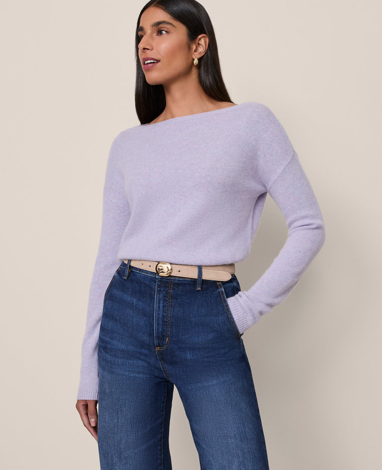 Cashmere Off-The-Shoulder Sweater