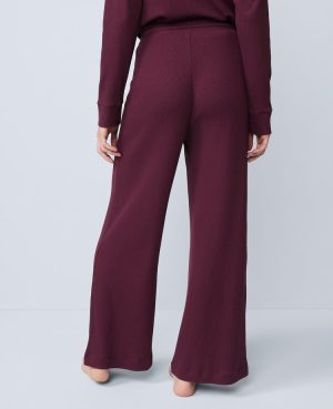 Waffle Wide Leg Lounge Pants