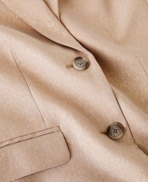 The Petite Greenwich Blazer in Metallic Jacquard