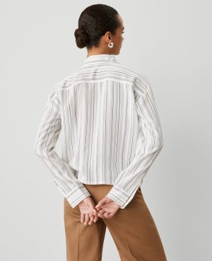 Weekend Collection Striped Drop Shoulder Shirt