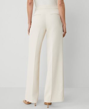 The Side-Zip Wide-Leg Pant in Fluid Crepe