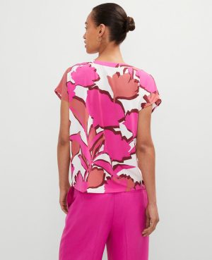 Floral Mixed Media Top