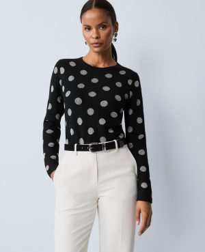Dotted Essential Crew Neck Sweater