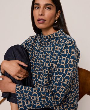 Chain Link Print Sweater