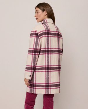 Petite Weekend Collection Plaid Cocoon Coat