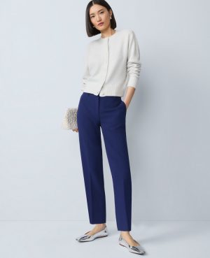 The Petite Eva Ankle Pant in Doubleweave