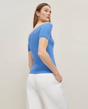 Petite Textured Off-The-Shoulder Sweater