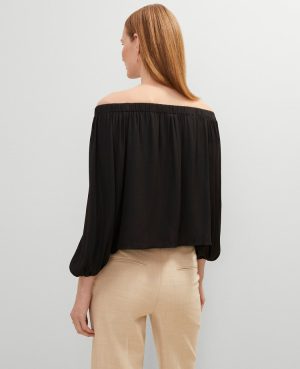 Petite Gathered Off The Shoulder Top
