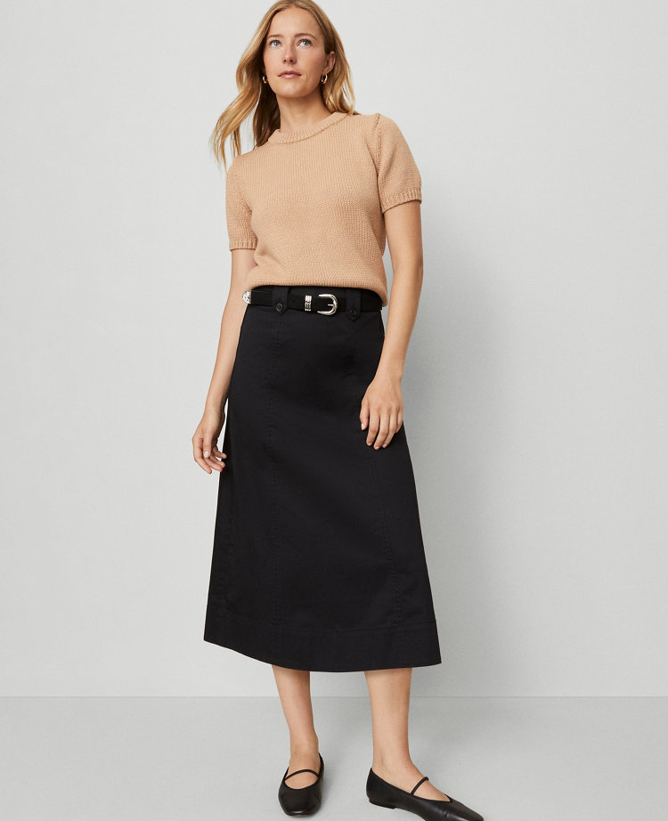 Petite Weekend Collection Full Midi Skirt