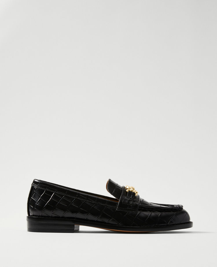 Weekend Collection Horsebit Croco Loafers