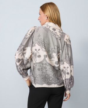 Floral Satin Blouse