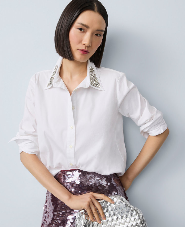 Embellished Relaxed Perfect Shirt