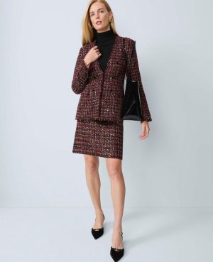 Petite Tweed A-Line Skirt