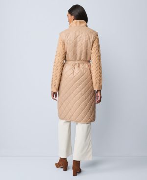 Petite Weekend Collection Quilted Long Puffer Vest