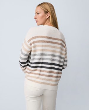 Weekend Collection Striped Raglan Sweater