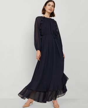 Petite Chiffon Swing Maxi Dress