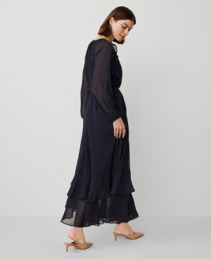 Chiffon Swing Maxi Dress