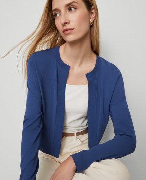 Cropped Open Cardigan