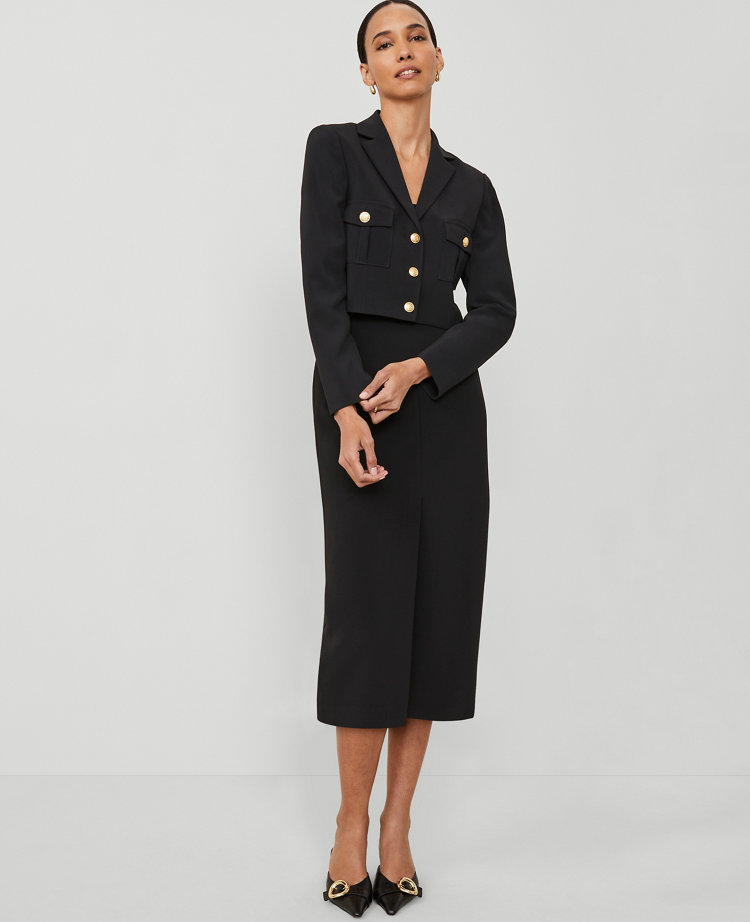 The Column Maxi Skirt in Fluid Crepe