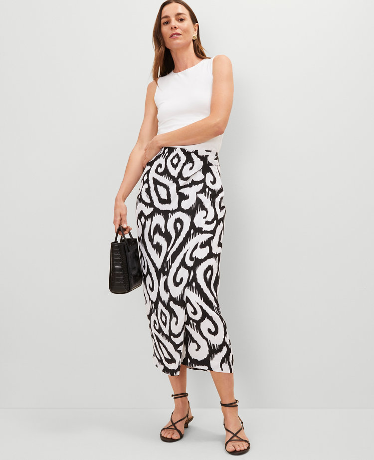 Petite Ikat Sarong Pencil Skirt