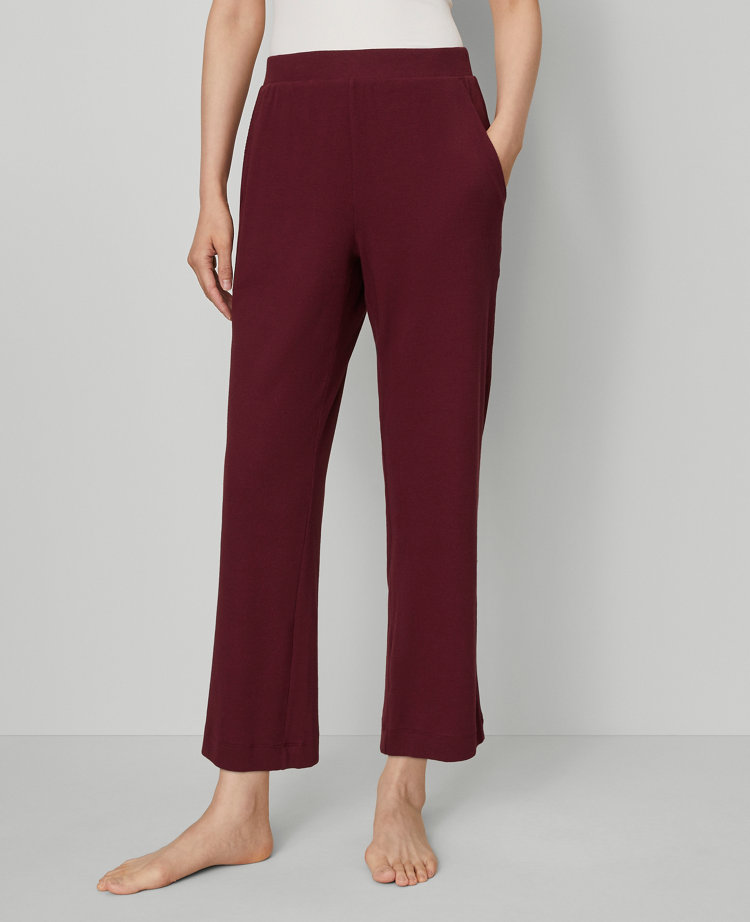 Ribbed Wide-Leg Lounge Pants