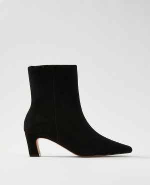 Suede Skinny Heel Bootie
