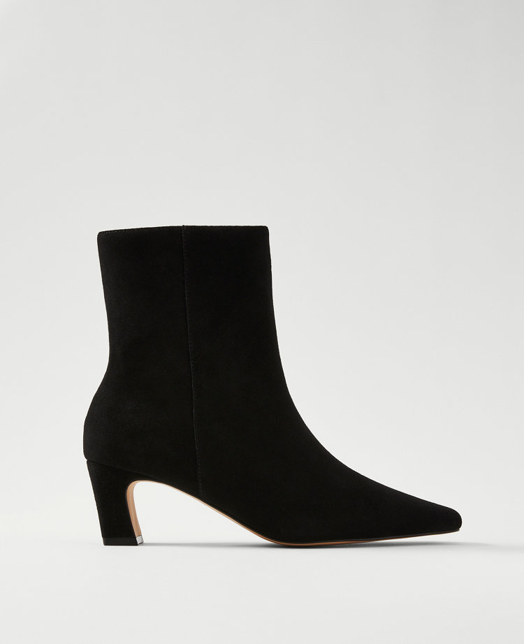 Suede Skinny Heel Bootie