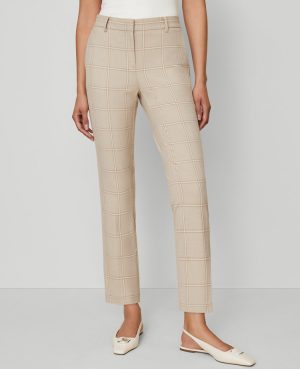 The Petite Eva Ankle Pant in Plaid