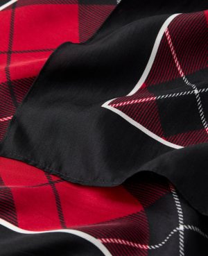Weekend Collection Plaid Little Silk Scarf