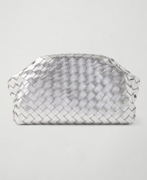 Woven Metallic Clutch