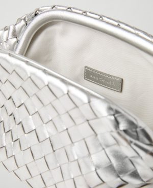 Woven Metallic Clutch