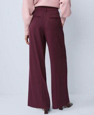 The Petite Pleated Wide-Leg Pant in Bi-Stretch