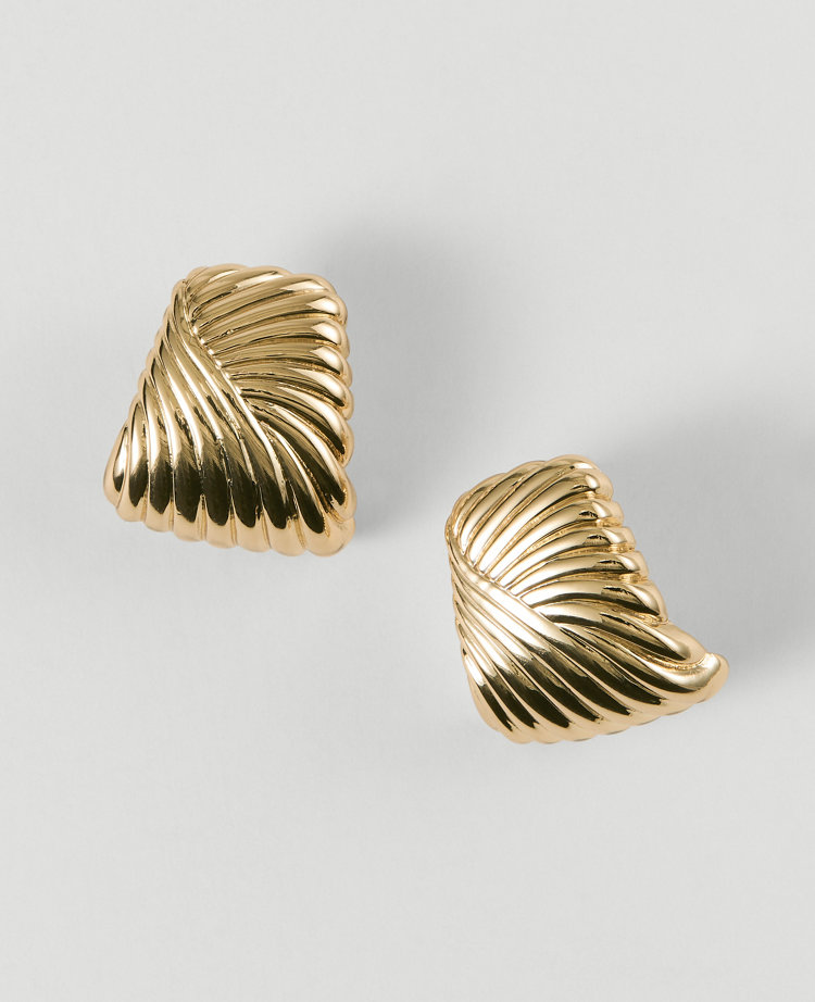 Textured Rectangle Stud Earrings