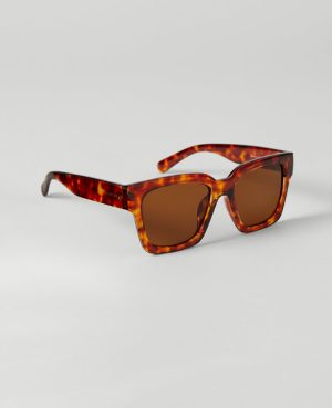 Oversized Curved Square Sunglasses